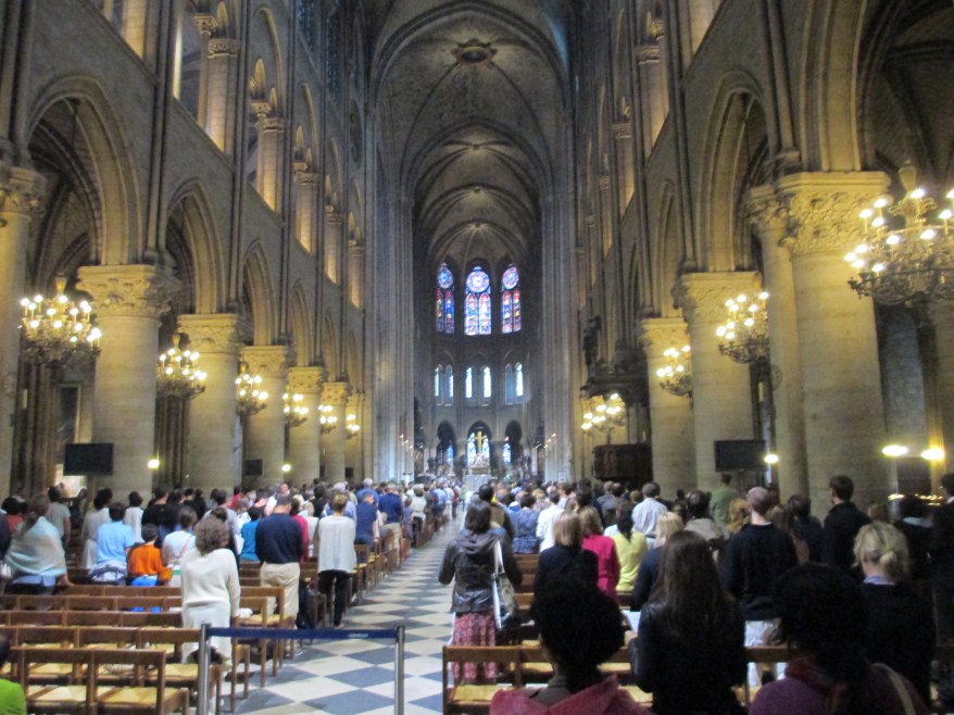 Notre Dame Cathedral Paris inside